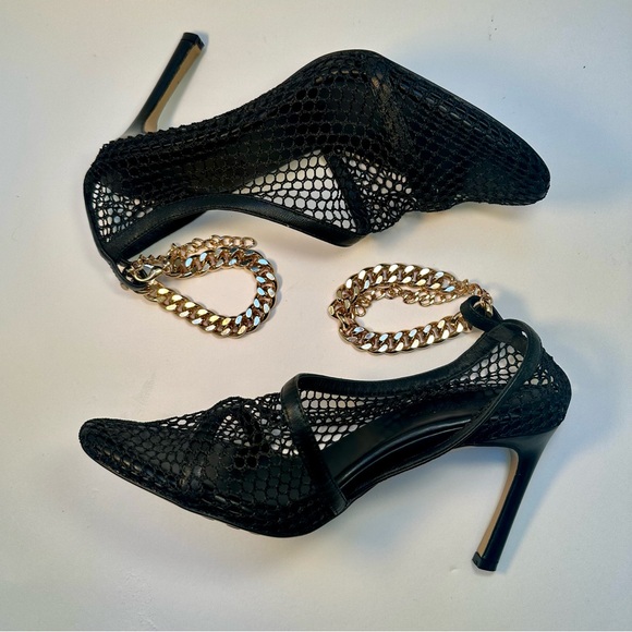 Bottega Veneta Chain Stretch Net Pumps - Picture 6 of 12
